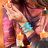Blaugrünes Phantom | Silber | Glühwürmchen-Glasgeisterarmband